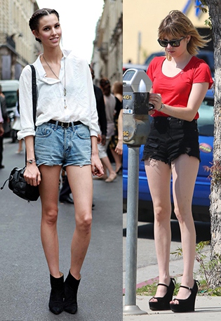 高个子女生怎么穿衣搭配好看:短裤