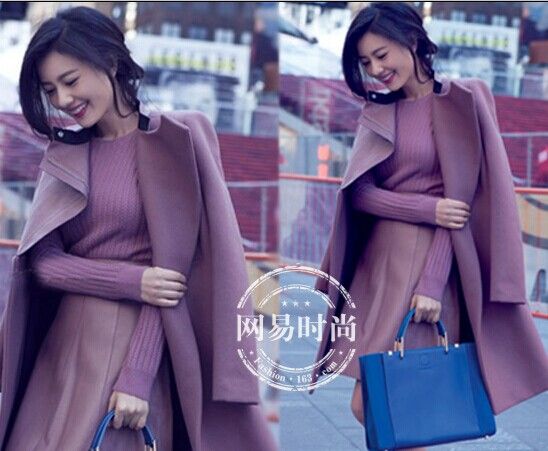 高圆圆教你同色系衣服搭配穿法