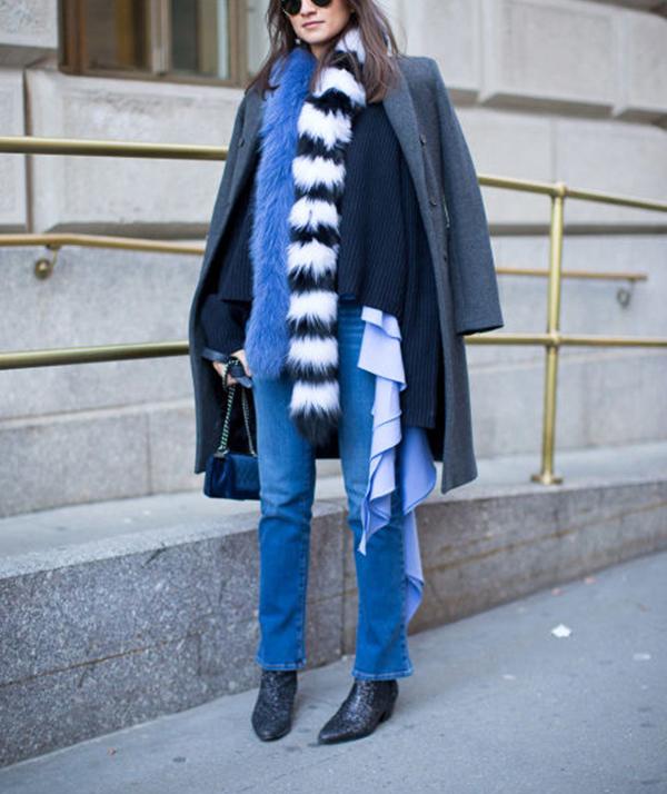 什么外套配什么围巾,保暖也讲套路