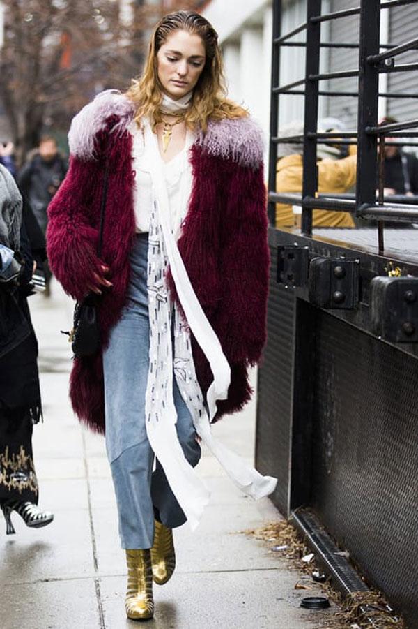 什么外套配什么围巾,保暖也讲套路