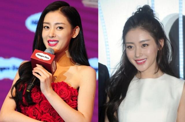 刘诗诗江疏影都换上半丸子半马尾!头发,还是扎一半最时髦!