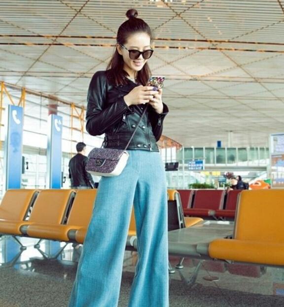 刘诗诗江疏影都换上半丸子半马尾!头发,还是扎一半最时髦!