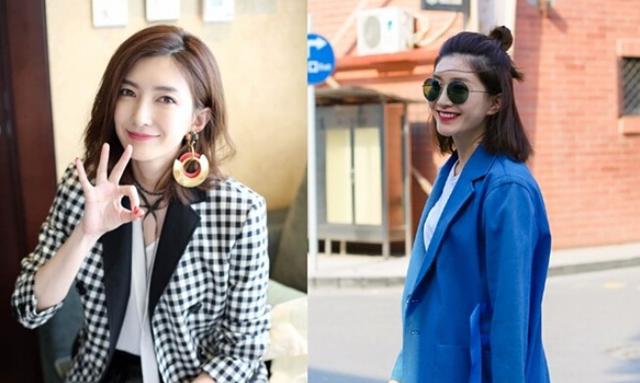 刘诗诗江疏影都换上半丸子半马尾!头发,还是扎一半最时髦!