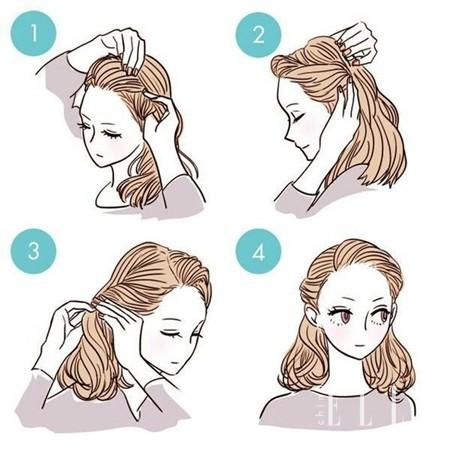 刘诗诗江疏影都换上半丸子半马尾!头发,还是扎一半最时髦!