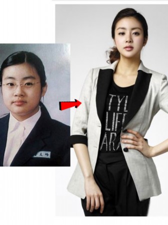 韩国女星减肥前后华丽对比照