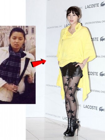 韩国女星减肥前后华丽对比照