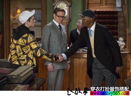 修身拼接便西装